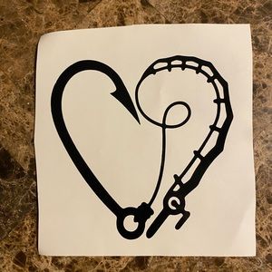 Love for Fishing decal